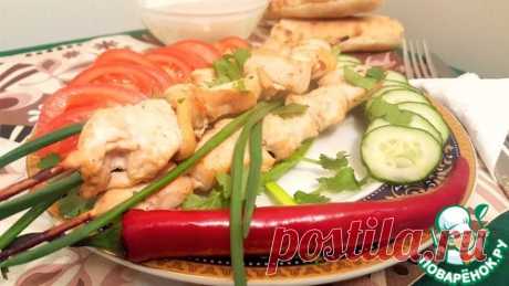 Шашлык с воздушным лавашом - кулинарный рецепт