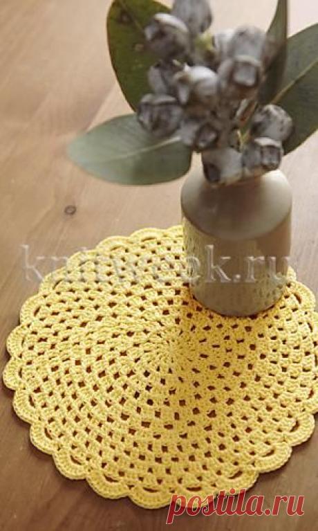 Салфетка. Крючком. / knitweek.ru