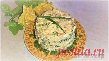 Cалат с сельдью, картофелем и яйцами