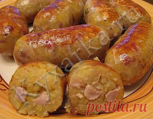КАРТОФЕЛЬНЫЕ КОЛБАСКИ. МКласс Оригинально и празднично..