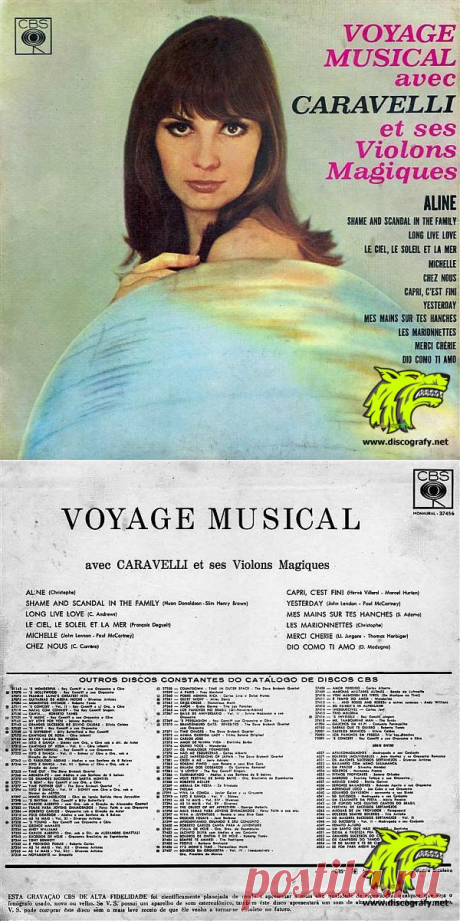 Caravelli -1966 - Voyage Musical
01. Aline.mp3    3.46 MB   
02. Shame And Scandal In The Family.mp3    3.69 MB   
03. Long Live Love.mp3    3.59 MB   
04. Le Ciel, Le Soleil Et La Mer.mp3    3.36 MB   
05. Michelle.mp3    3.54 MB   
06. Chez Nous.mp3    3.84 MB   
07. Capri C'est Fini.mp3    5.19 MB   
08. Yesterday.mp3    3.18 MB   
09. Mes Mains Sur Tes Hanches.mp3    3.14 MB   
10. Les Marionnettes.mp3    3.06 MB   
11. Mercy, Cherie.mp3    4.66 MB