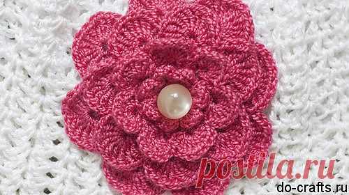 Как вязать цветы крючком.
