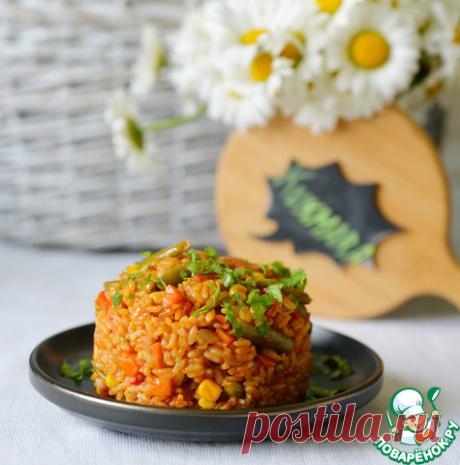 Рис с уткой по-Гавайски. Предлагаю вам приготовить яркое, ароматное и вкусное блюло - "Рис с уткой по-Гавайски". Чтобы не вводить вас в заблуждение, сразу сажу, что к Гавайской кухне это блюдо не имеет никакого отношения, хотя в ней присутствует овощная Гавайская смесь.  Эта смесь тоже не имеет к Гавайской кухне никакого отношения. А названа так из-за яркости и пестроты овощного ассорти, похожего на рубашки гавайцев. В помощь мне посуда от KUKMARA.