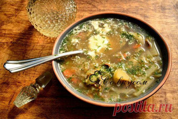 Щи из квашеной капусты с грибами - рецепт с фото