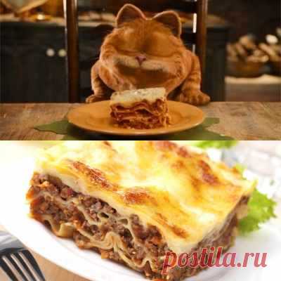 Рецепт ленивой лазаньи в духовке — Домашняя кулинария