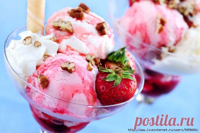 Несколько рецептов домашнего мороженого..