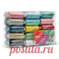 Набор бытовых ниток IDEAL 40/2 366м 100% п/э, MIX.2 уп.30шт Набор бытовых ниток IDEAL 40/2 366м 100% п/э, MIX.2 уп.30шт