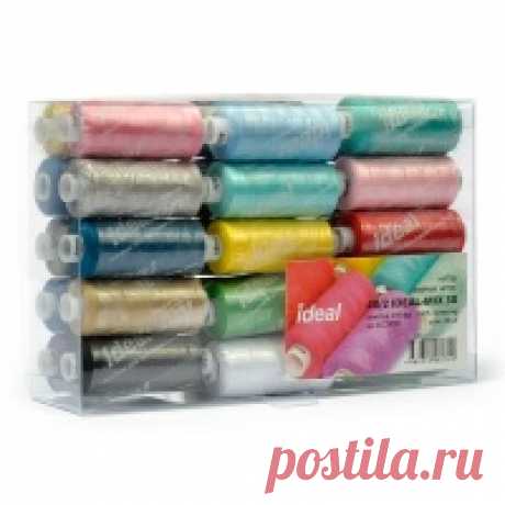 Набор бытовых ниток IDEAL 40/2 366м 100% п/э, MIX.2 уп.30шт Набор бытовых ниток IDEAL 40/2 366м 100% п/э, MIX.2 уп.30шт