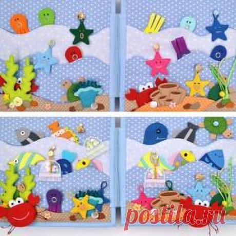 Приветствую всех на моей "творческой кухне" :) Надеюсь Вам здесь понравится... Моя новая развивающая книжка "Море" В книжке 6 лис...