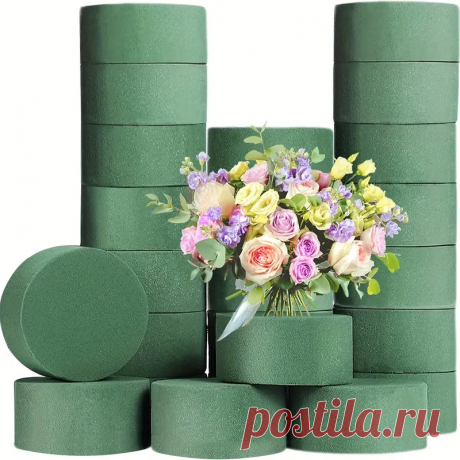 Flower Arrangement Foam Flower Mud Round Flower Foam Mud Diy - Temu