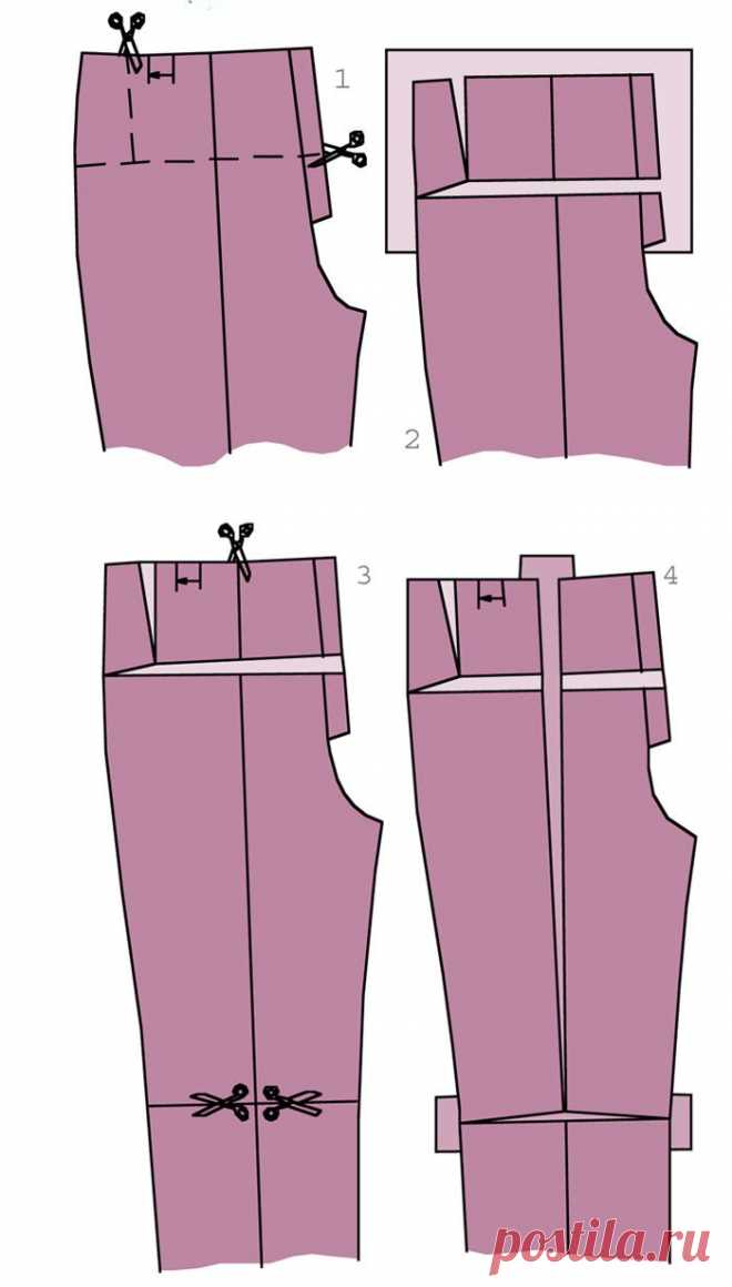 Выпуклый живот .Подгонка выкройки./ BurdaStyle: мастер-классы