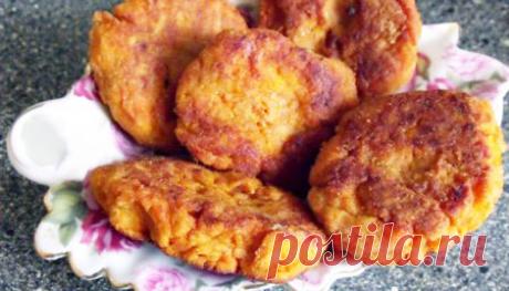 Тыквенно-морковные котлеты на пару