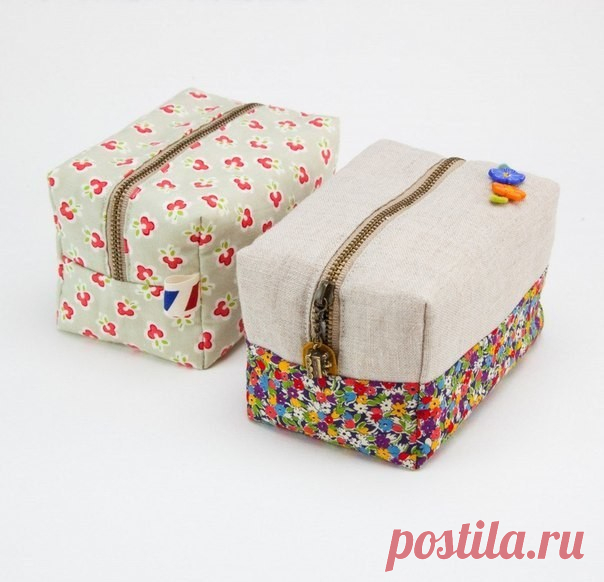 Как сшить косметичку. Простая выкройка