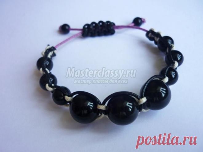 Браслет Шамбала из вощеного шнура. Мастер-класс с пошаговыми фото