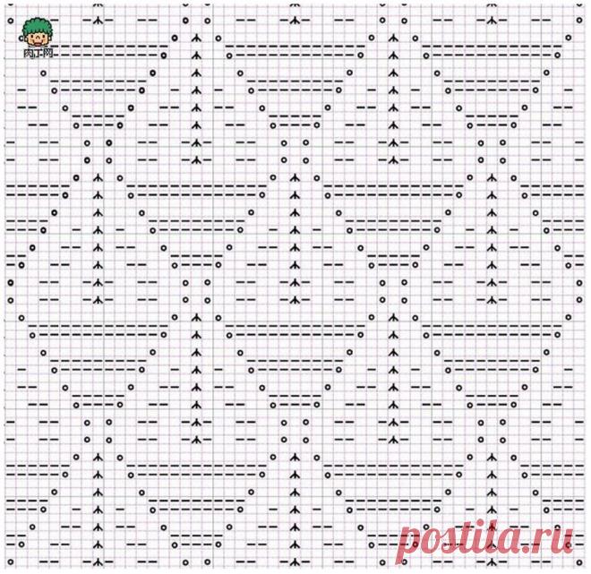 Схема узора для свитера
