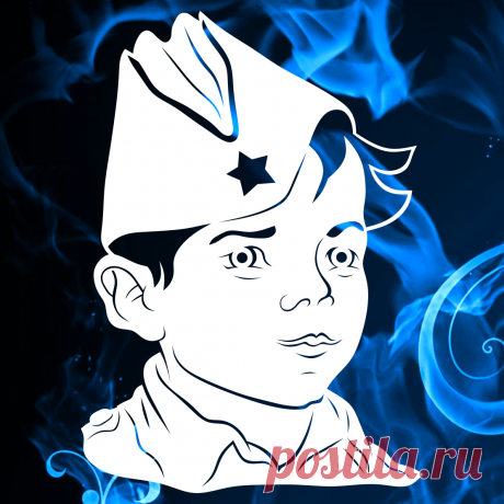 Вытынанка - Дети войны. Мальчик