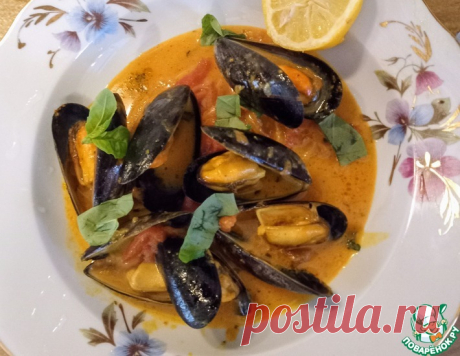 Мидии в остром кокосовом соусе – кулинарный рецепт