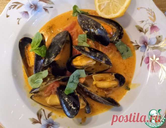 Мидии в остром кокосовом соусе – кулинарный рецепт