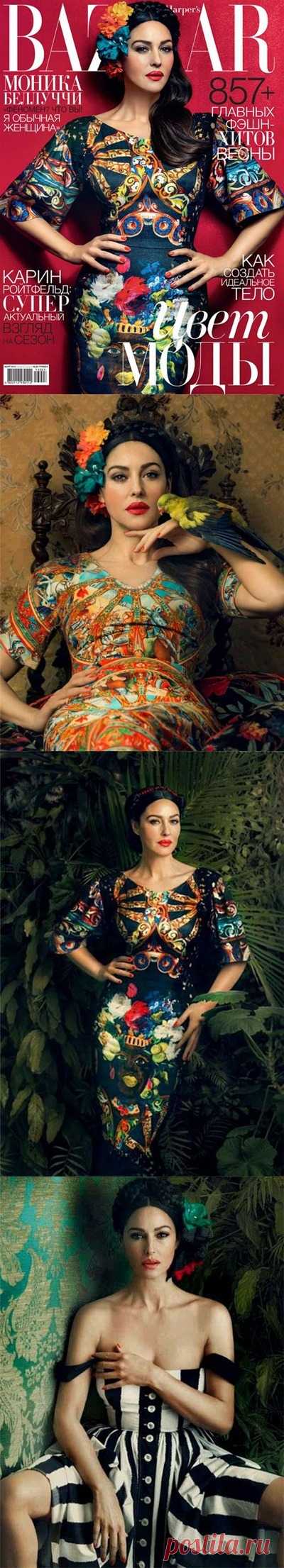 Гарна дивчина - Моника Беллуччи. Съемки  для Harper's Bazaar
