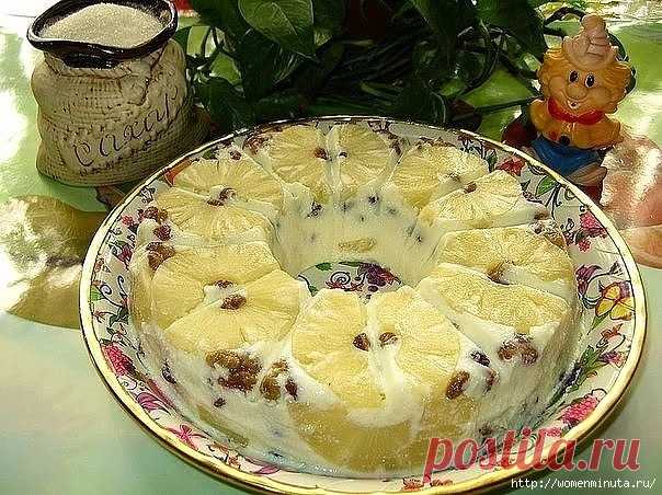 Желейный ананасовый десерт