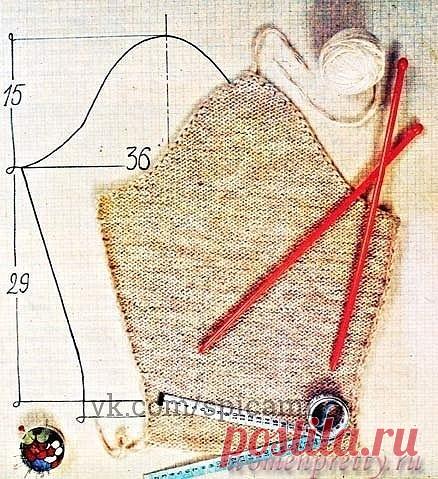 ВЯЗАНИЕ ПРОЙМЫ И ВТАЧНОГО РУКАВА. Желание написать данную запись возникло после вопросов - как я вяжу рукав, что он так хорошо лежит? 
Я вяжу спицами давно, лет с 12 и основным моим учителем была книга М. В. Максимовой 