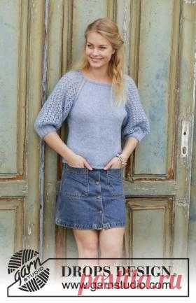 Пуловер Драгоценные камни от Drops Design из Angora Ram