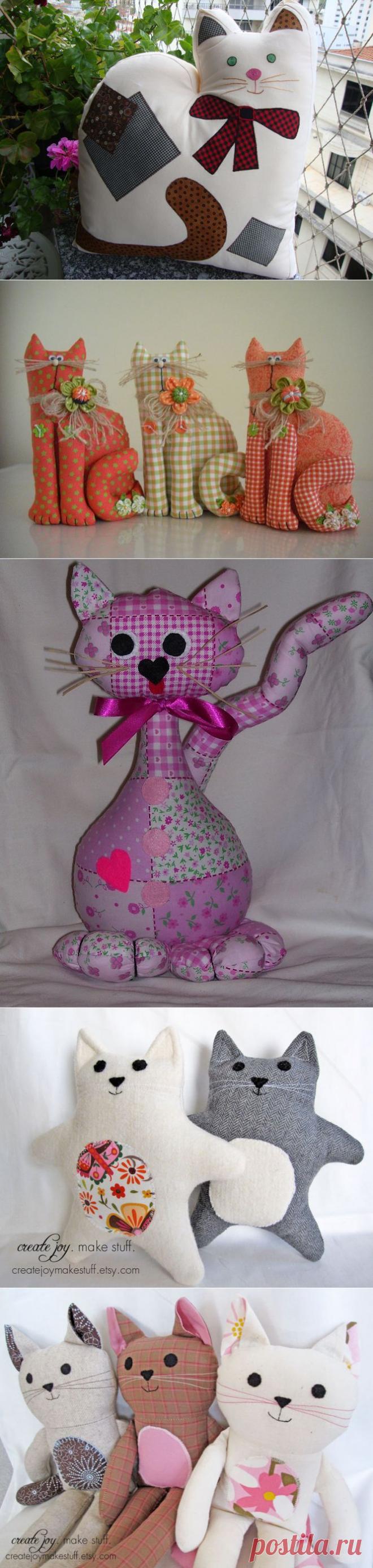 Коты рукодельные.
