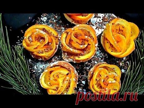 Цветы из апельсина. Украшения из фруктов. Как красиво нарезать апельсин.  Decorations of fruits