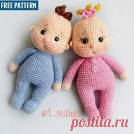 Вязаная кукла пупс амигуруми | Hi amigurumi