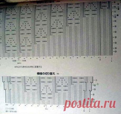 Серый жакет по схемам- японские ажуры - Вязание - Страна Мам