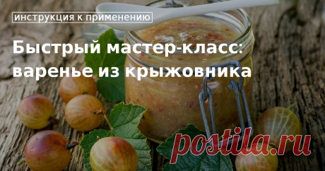 Кулинарные советы. Быстрый мастер-класс: варенье из крыжовника Быстрый мастер-класс: варенье из крыжовника. Кулинарные советы От Юлии Высоцкой, полезные и необычные лайфхаки. Едим дома официальный сайт рецептов Юлии Высоцкой.
