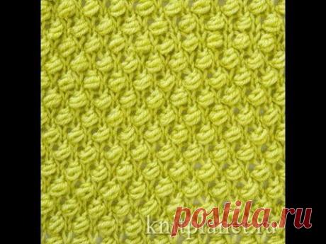 Узор спицами Букле