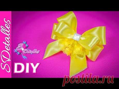 Como hacer Moños: Lazos con Cinta y Encaje #2 | Video# 59 | SDetalles | DIY