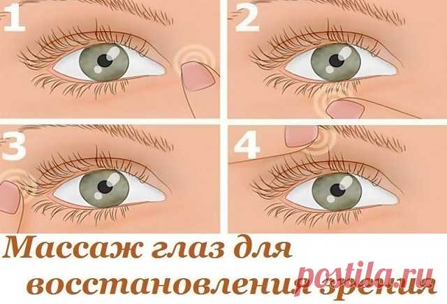 Массаж для восстановления зрения.