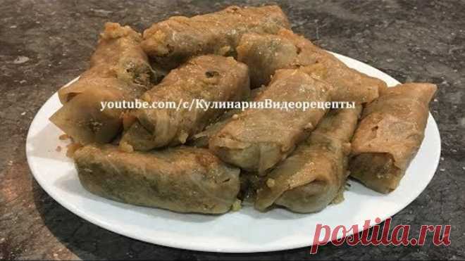 Голубцы без мяса.  Азербайджанская кухня  (яланчи долма)