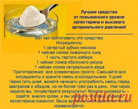 Средство от холестерина и давления