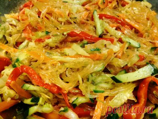 Фунчоза с овощами
