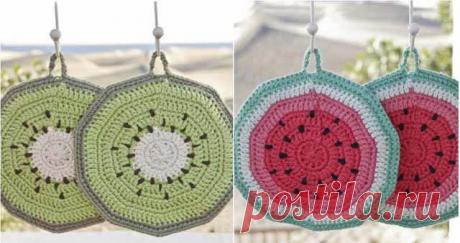 Прикольные вязаные прихватки крючком с описанием | Уют и тепло моего дома