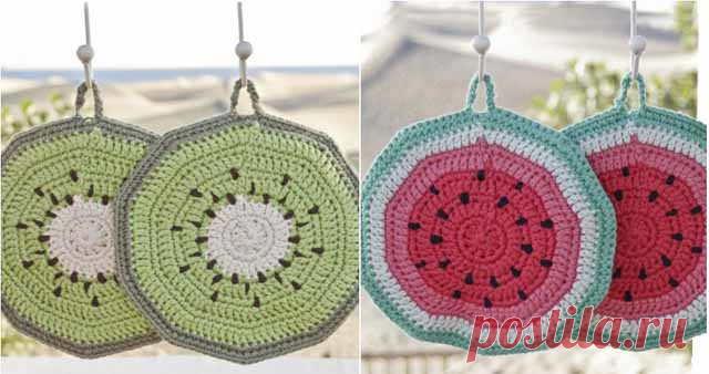 Прикольные вязаные прихватки крючком с описанием | Уют и тепло моего дома