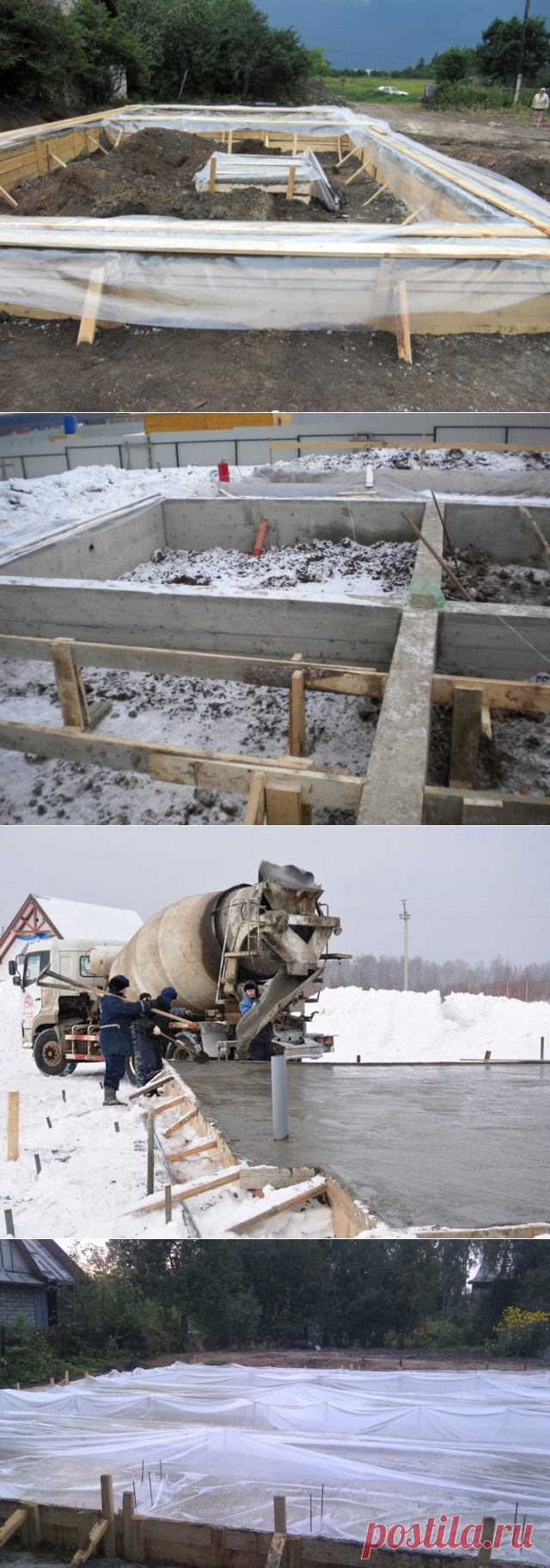 Технология бетонирования в мороз: чем укрывать бетон?