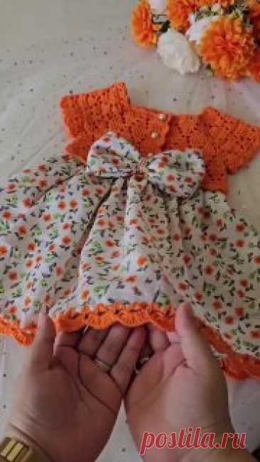 Идеи комбинированного вязания!Сарафанчик крючком! 🌷 А вам как?☺️ огород где все растет с татьяной васильевой