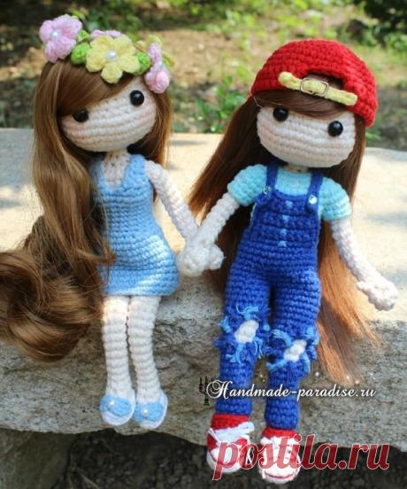 Вязаная мода для кукол амигуруми. Схемы - Handmade-Paradise