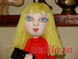 Авторская текстильная кукла. Бизнес Леди.