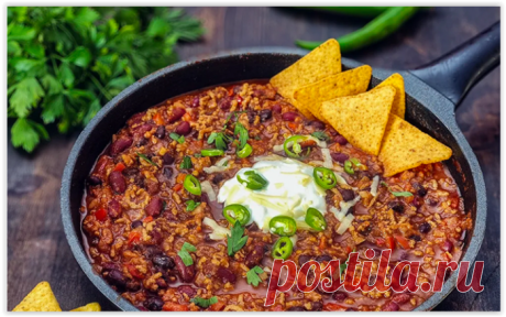 Чили кон карне: пряное мясное рагу, которое раскрывается на второй день!