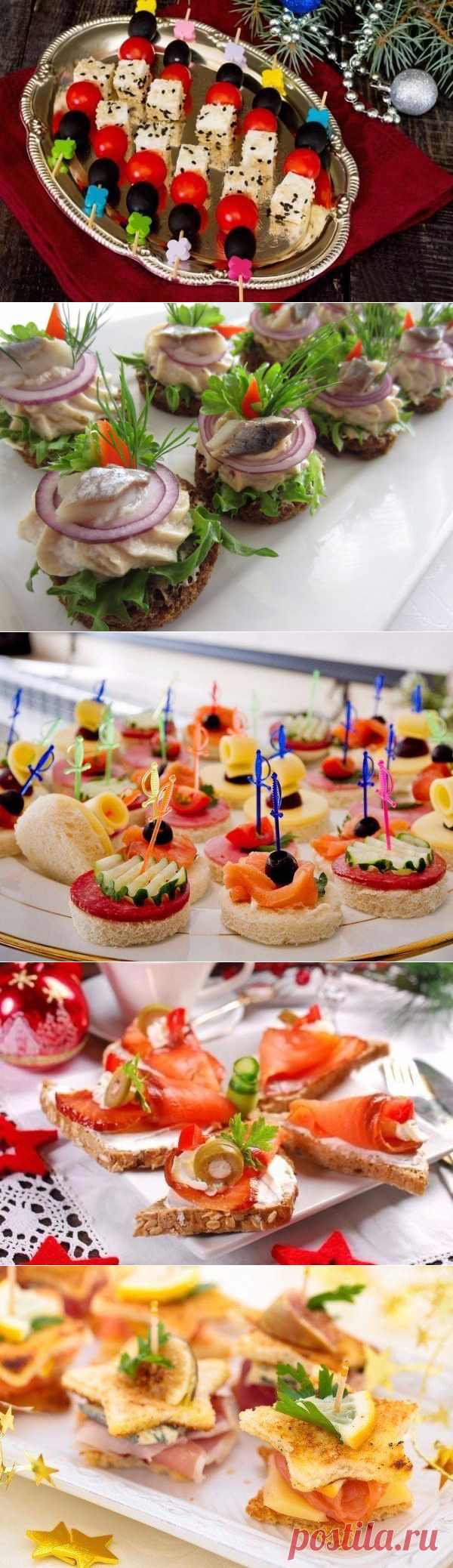 10 оригинальных идей канапе на Новый год!