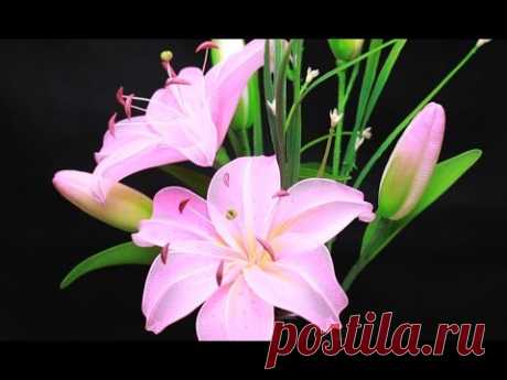 Tập 3: Làm HOA LY bằng vải voan - How to make LILY stocking flower