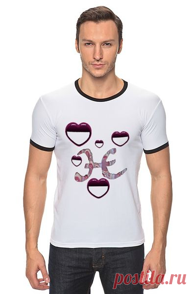 Футболка "Рингер" (Мужская) "Романтичный гороскоп - рыбы." от Hatulia - Printio