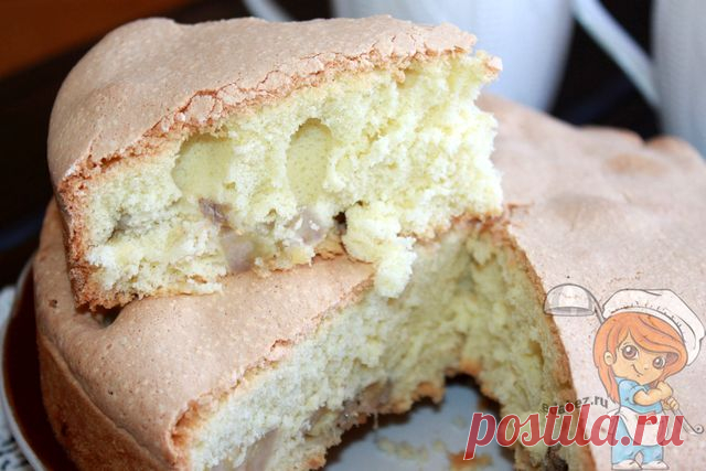 Шарлотка с бананами в духовке. Пышный пористый мякиш, хрустящая сахарная корочка и нежные кремовые кусочки банана! Простые и быстрые рецепты вкусных блюд без мяса, без яиц, без масла, без дрожжей, без молока и т.д.