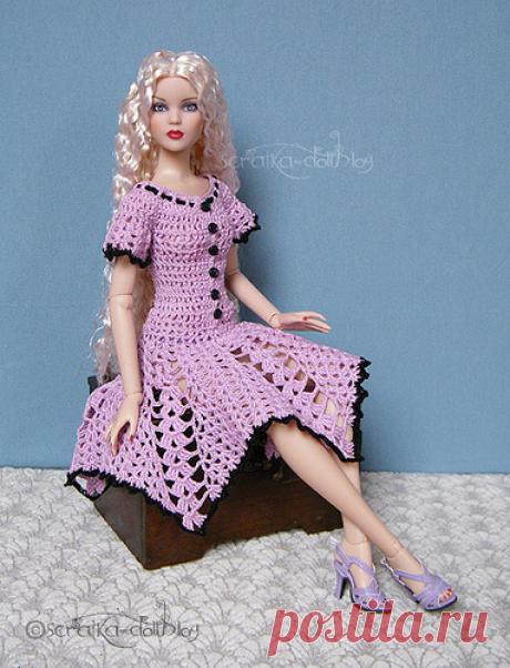 Cami in crocheted dress | Flickr - Photo Sharing!