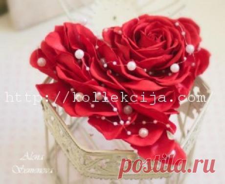 Роза валентинка | Своими руками &amp;#8212; интернет журнал